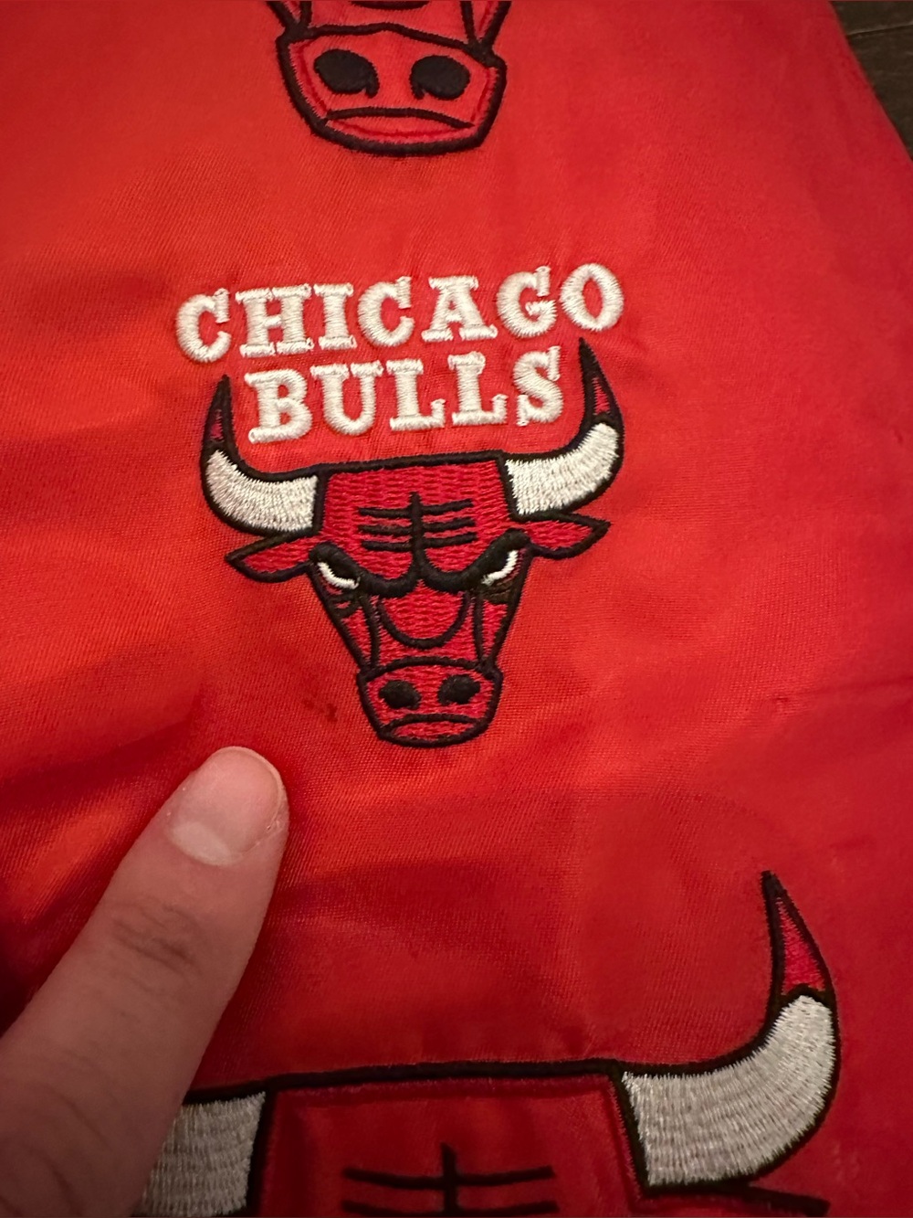 NBA Ultra Game Men's L Chicago Bulls Bomber Varsity Snap Up Jacket - Picture 3 of 14